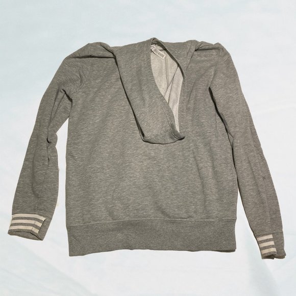 Adidas Light Gray Logo Hoodie - Picture 2 of 11